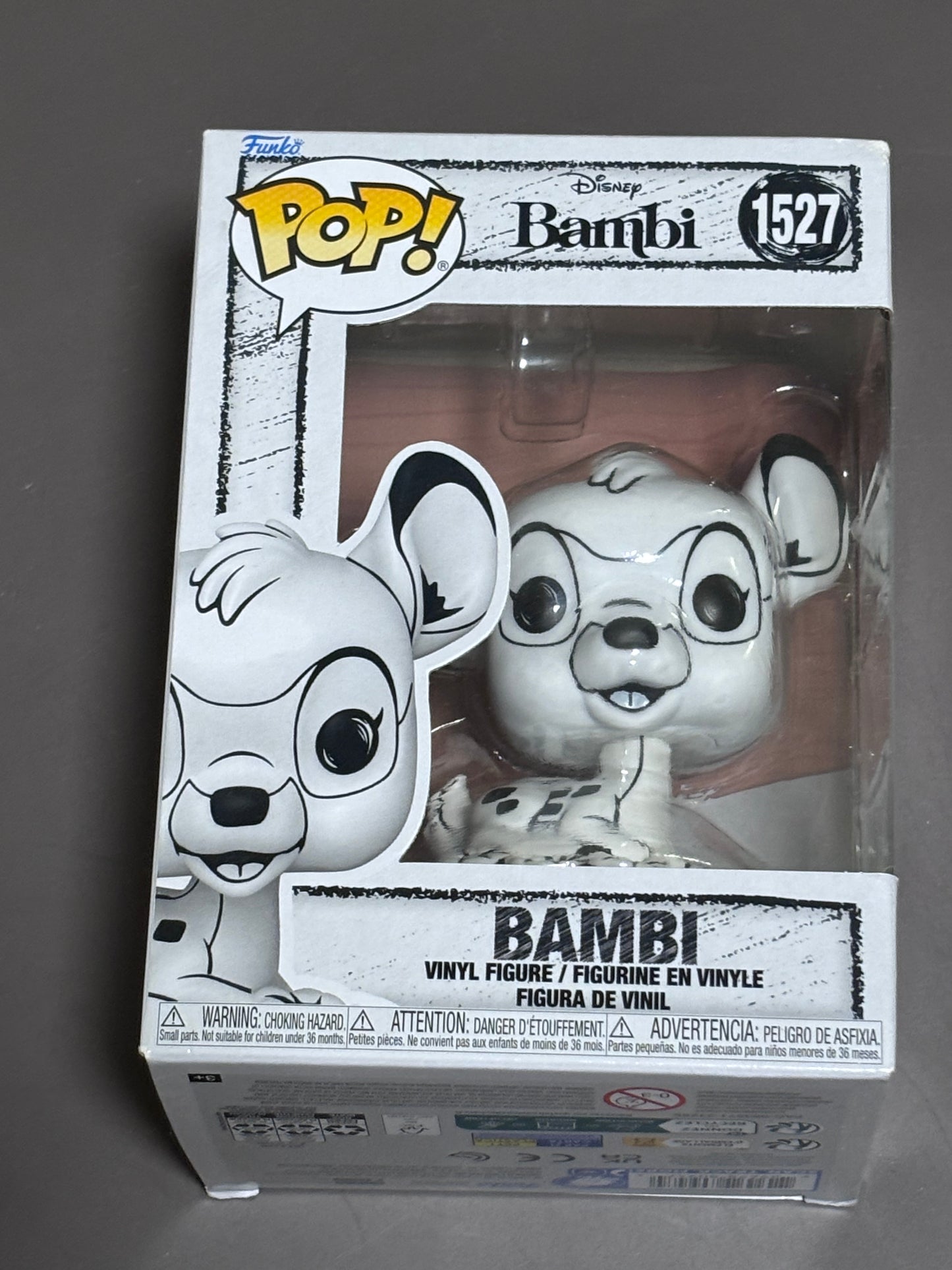 2024 Funko Sketched Pop Disney Bambi Vinyl Figure #1527