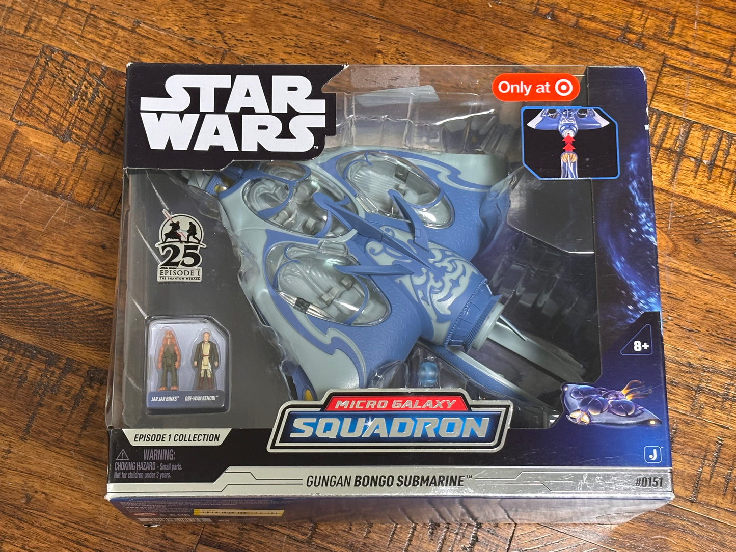 Star Wars Disney Jazwares Micro Galaxy Squadron Gungan Bongo Submarine Target Exclusive 0151 Action Figure New