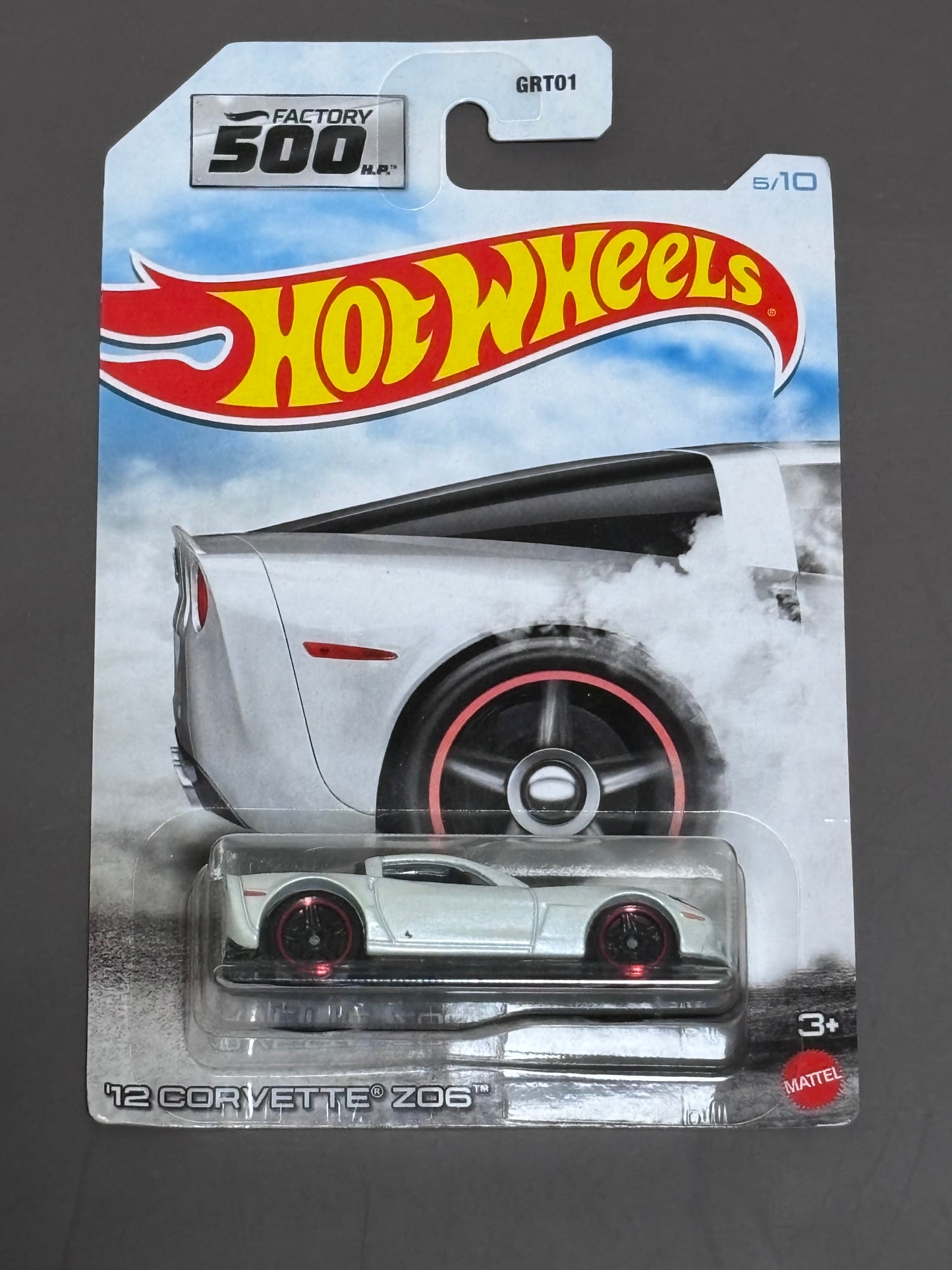 2021 Hot Wheels Factory 500 H.P. 5/10 '12 Corvette Z06 White w/Black Pr5 Spokes