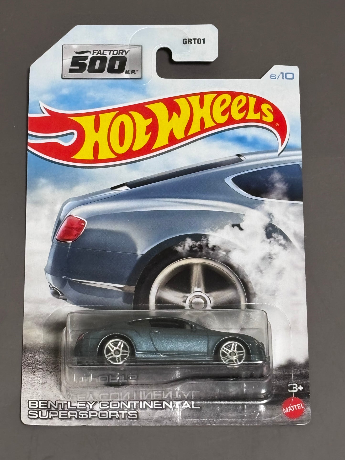Hot Wheels 2021 HW Factory 500 H.P. 6/10 Blue Bentley Continental Supersports