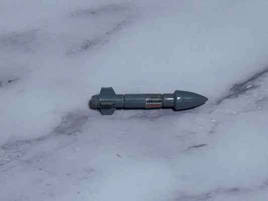 1983 Hasbro G.I. Joe ARAH 3.75" Vehicle Part - Polar Bear Missile Gray