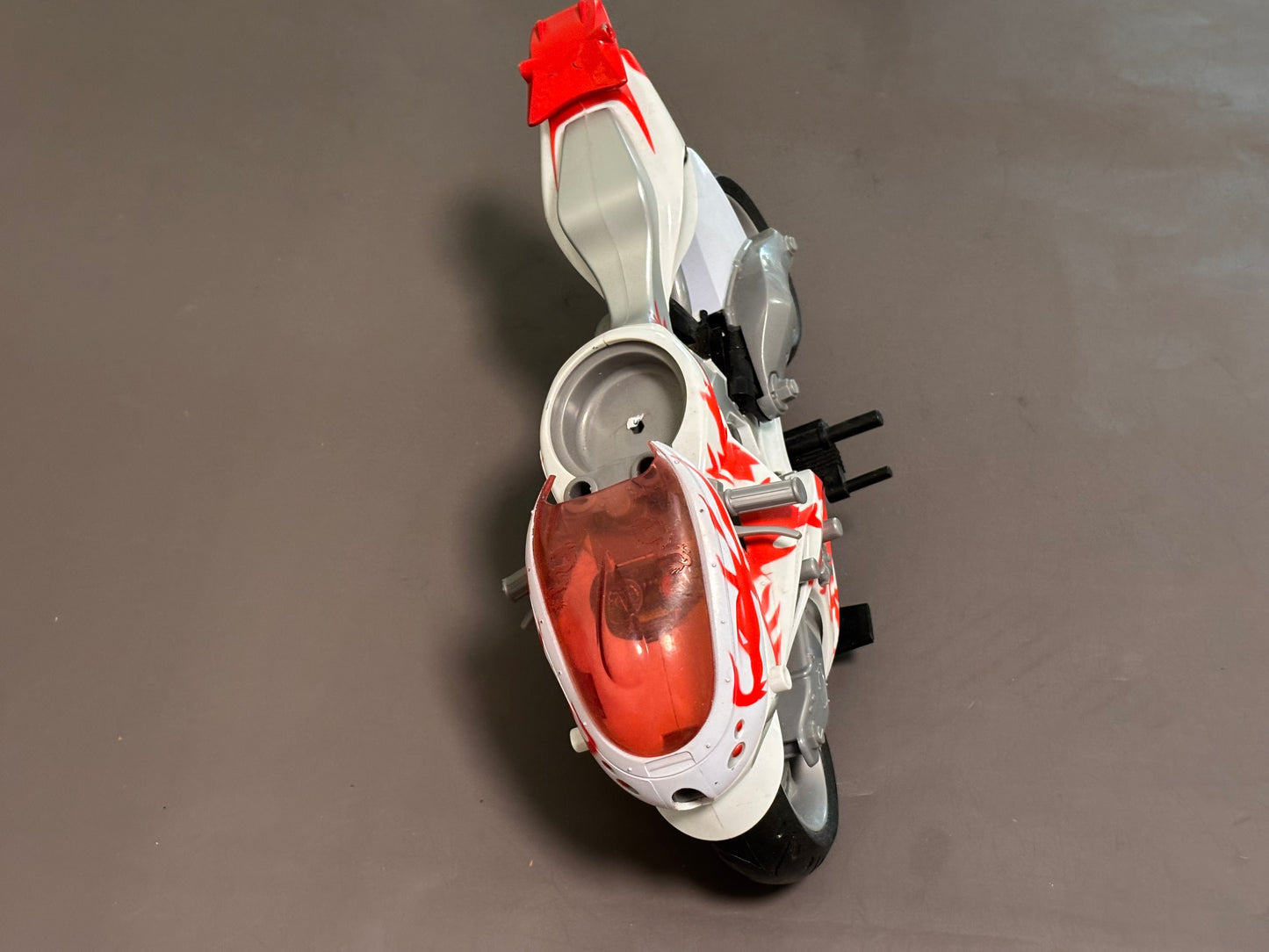 2005 GI JOE Sigma 6 Ninja Hovercycle Motorcycle Hasbro Action Figure Red