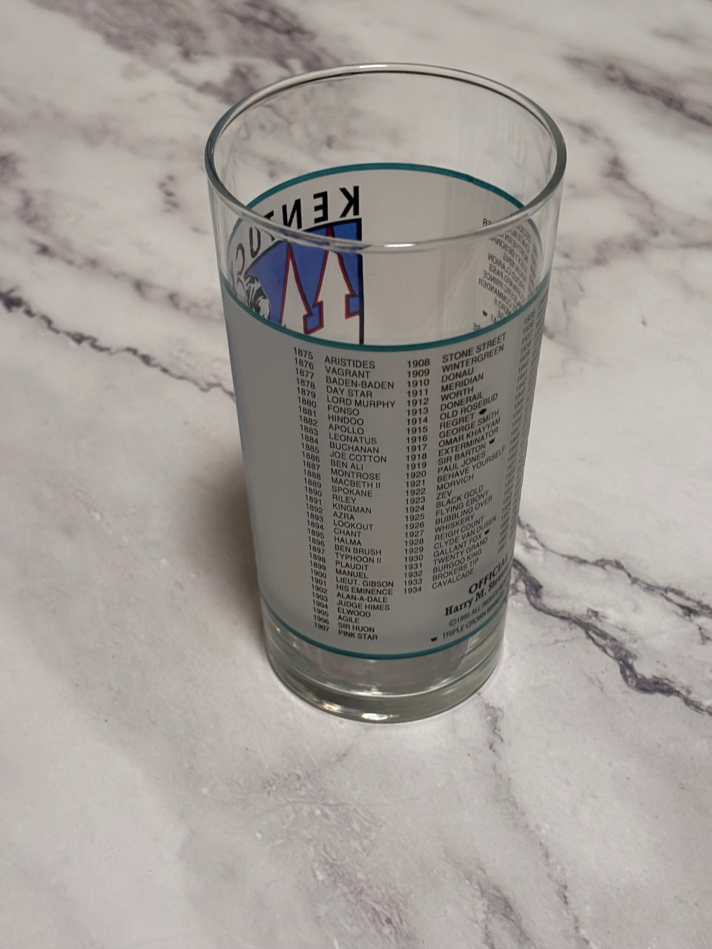 1995 Kentucky Derby Official 121st Churchill Downs Vintage Julep Glass Louisville