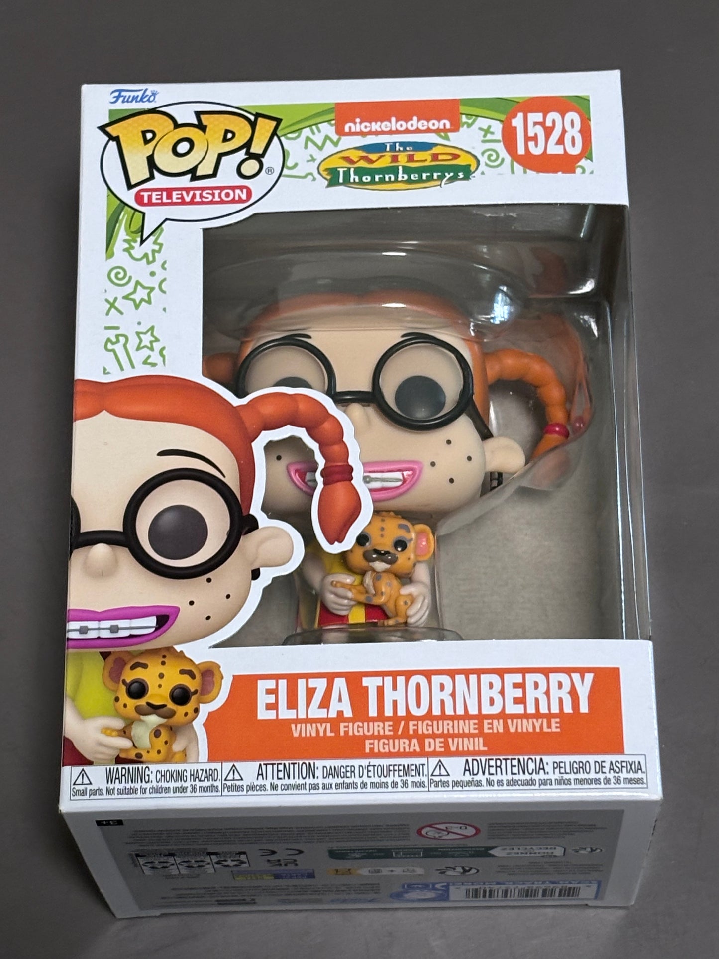 Funko Pop Eliza Thornberry w/ Cheetah cub #1528 The Wild Thornberrys Nickelodeon