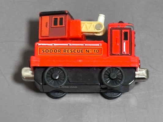 Thomas the Train & Friends Sodor Rescue No. 10 Hose Red Metal Car Metal Toy 2004