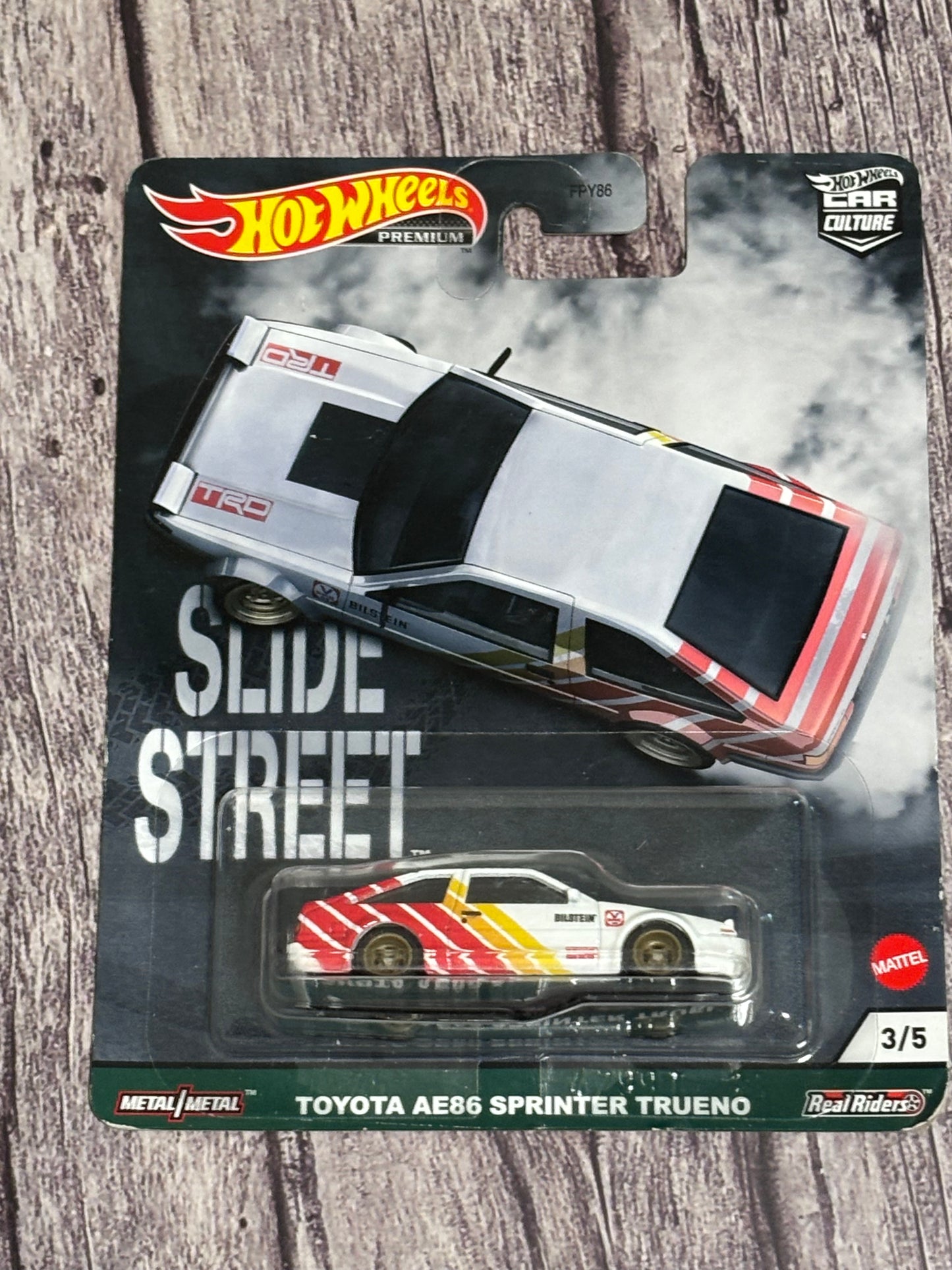 Hot Wheels Toyota AE86 Sprinter Trueno Slide Street 3/5 1:64 Diecast New