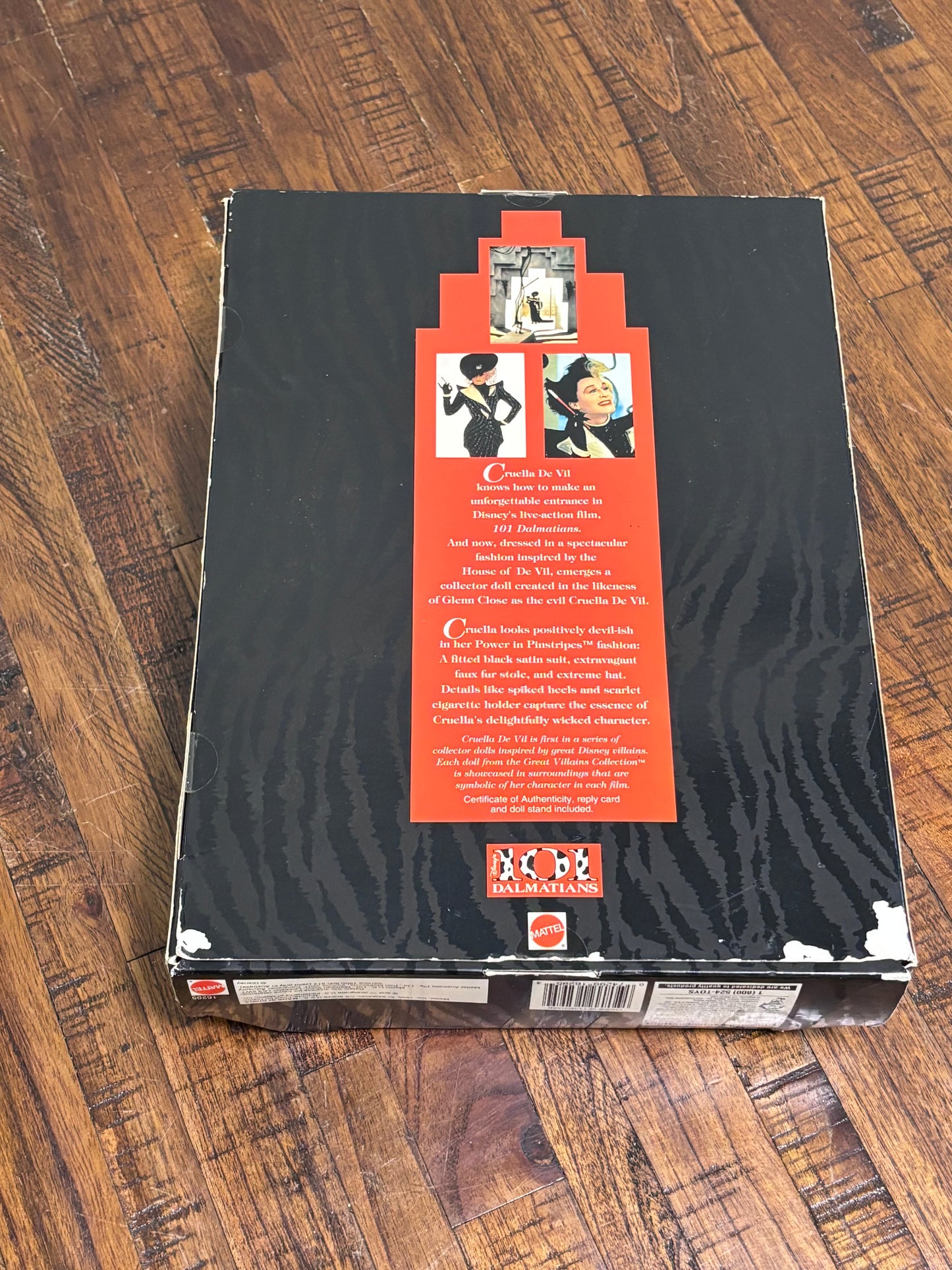 101 Dalmatians Cruella Deville Disney Barbie 16295 Great Villains Collection 1996