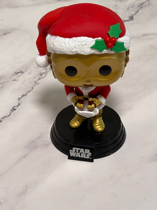 Funko Pop! Vinyl Star Wars C-3PO #276 Santa Holiday Christmas Vinyl Figure OOB