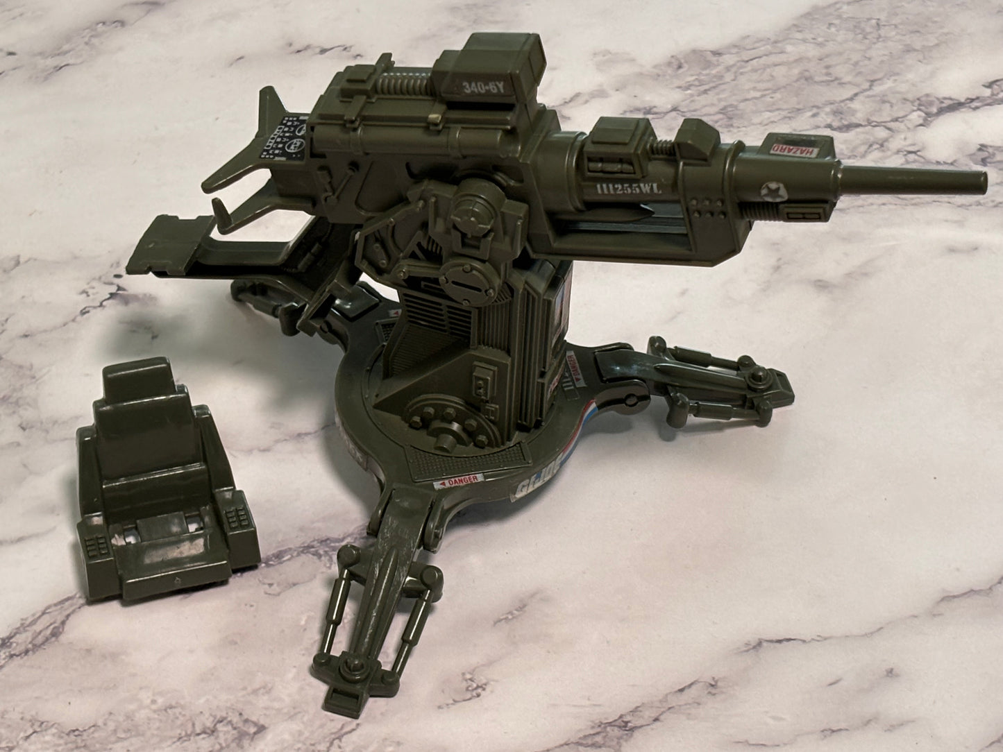 FLAK Cannon Complete G.I. Joe Hasbro 1982 Vintage Vehicle Action Figure