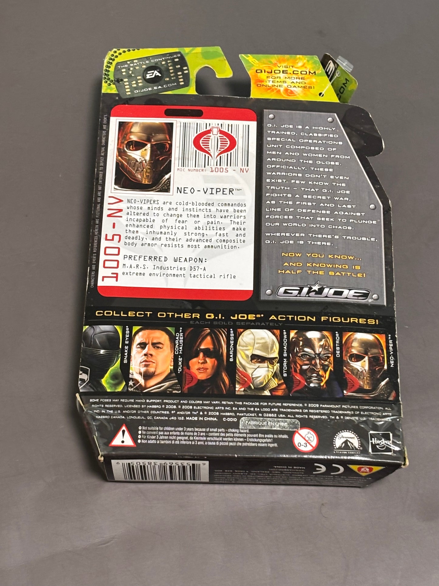 2009 Hasbro Neo-Viper G.I.Joe Rise of Cobra ROC Movie GIJoe Officer New