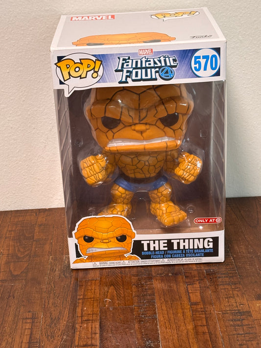 Funko Pop #570 The Thing Fantastic Four Jumbo 10" Target Exclusive 2019 Marvel