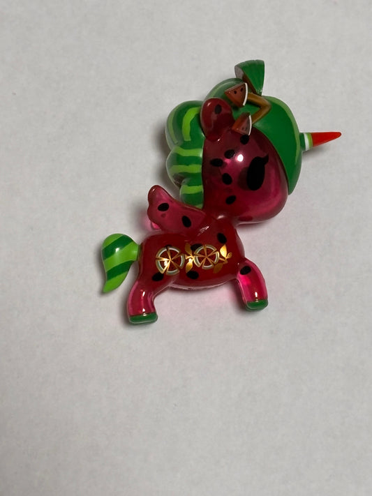 Tokidoki Capsule Cuties Unicorno Unicorn Sweet Fruits Series Watermelon Watermellie Miniature Mini Vinyl Figure 3” Anime