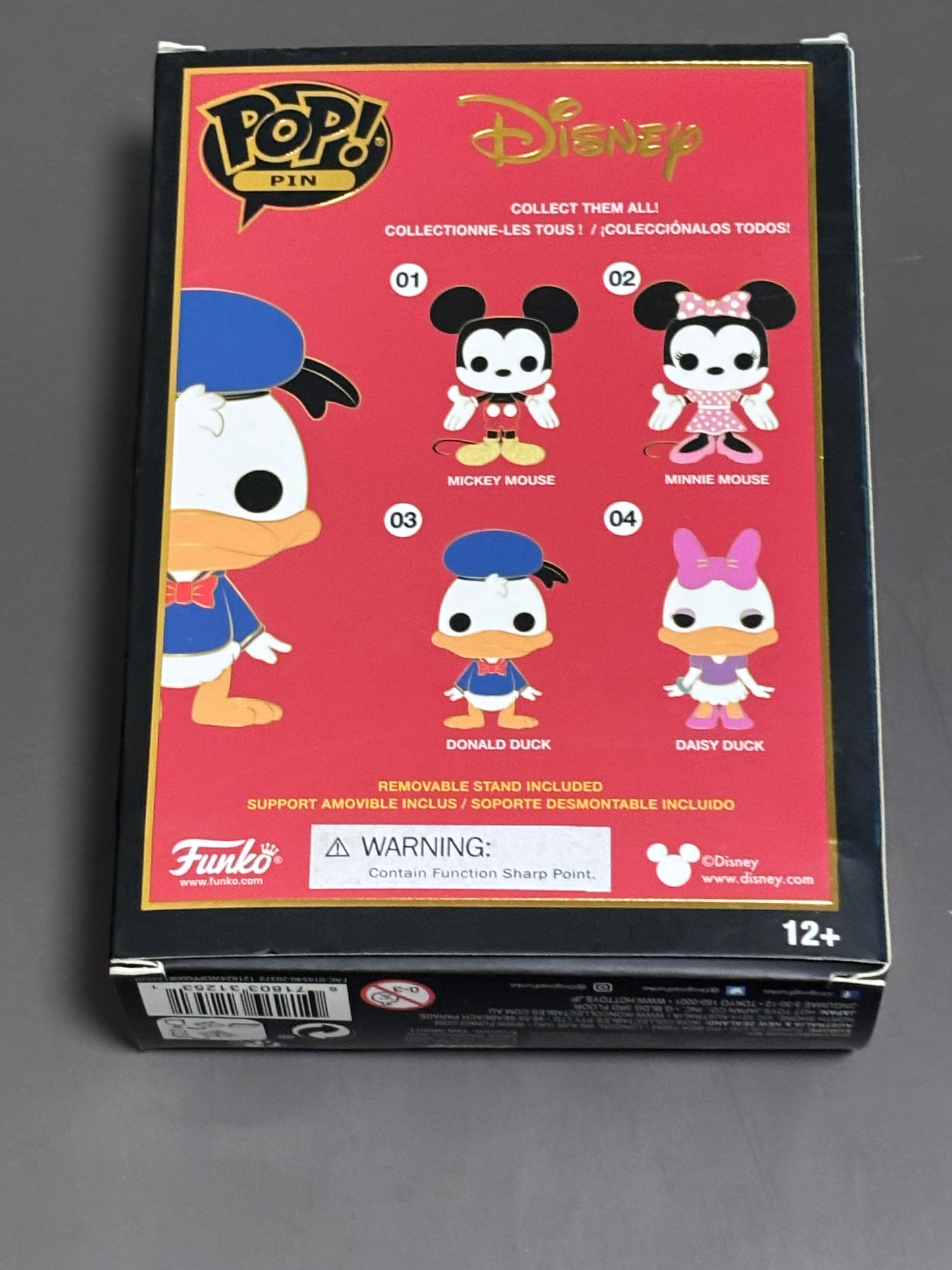 Funko Pop Pin Disney Donald Duck 03 Enamel Pin - New