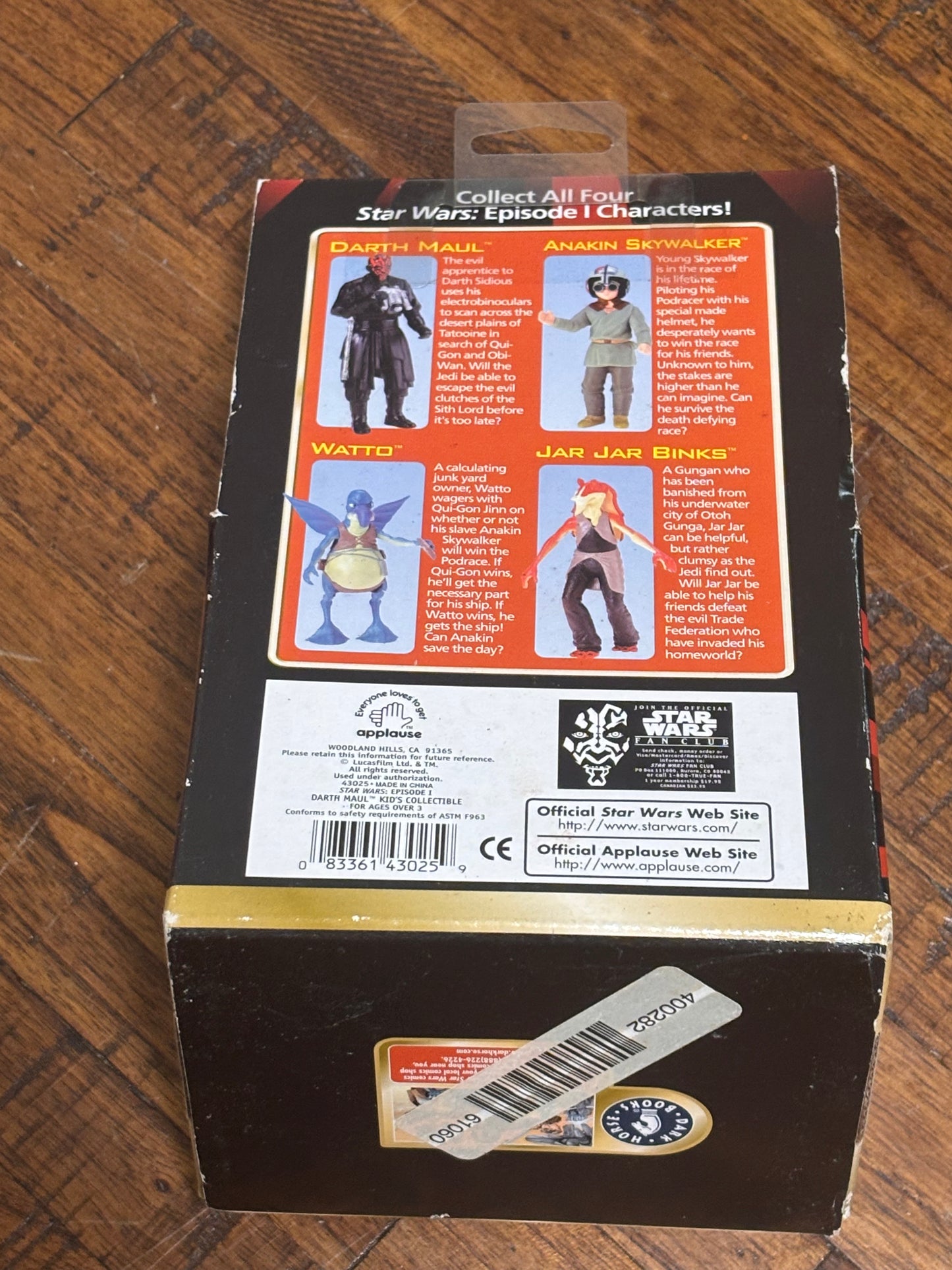 Applause Star Wars Episode 1 Darth Maul Vintage Collectible Figure 7” New
