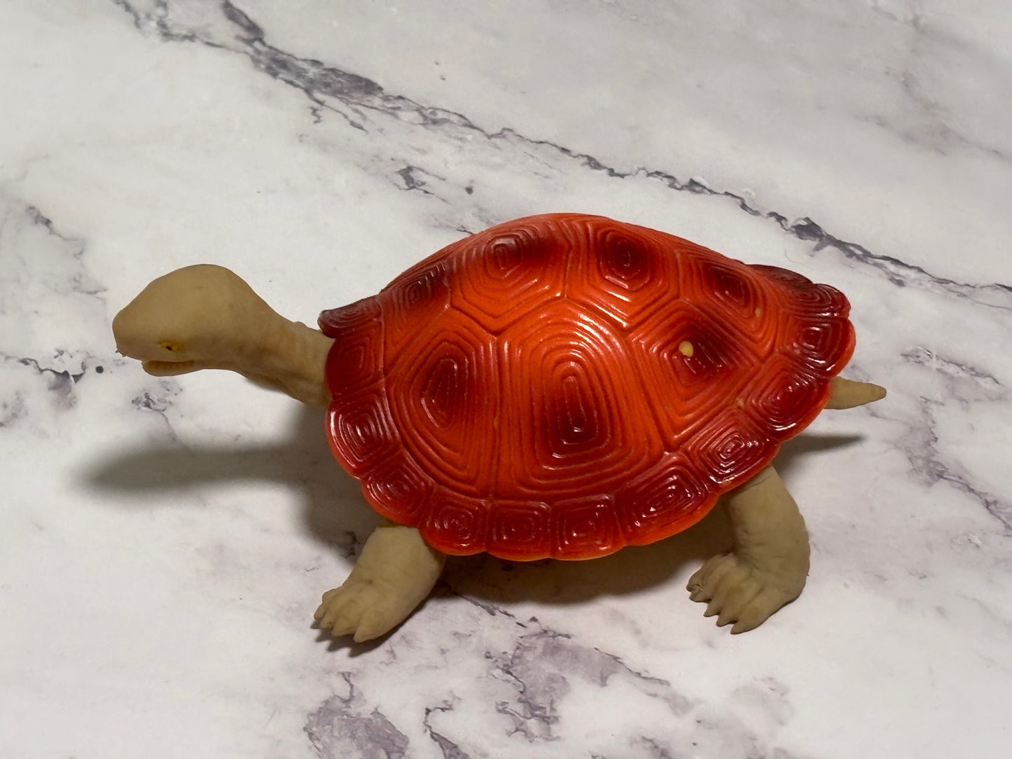 5" Long Imperial Turtle 2001 Jiggler Plastic Shell Rubber Body Stretchy VTG