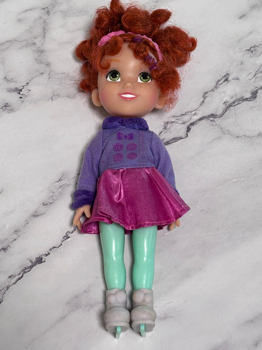 Fancy Nancy Doll Winter Wonderland Ice Skating Purple 10" Disney Junior