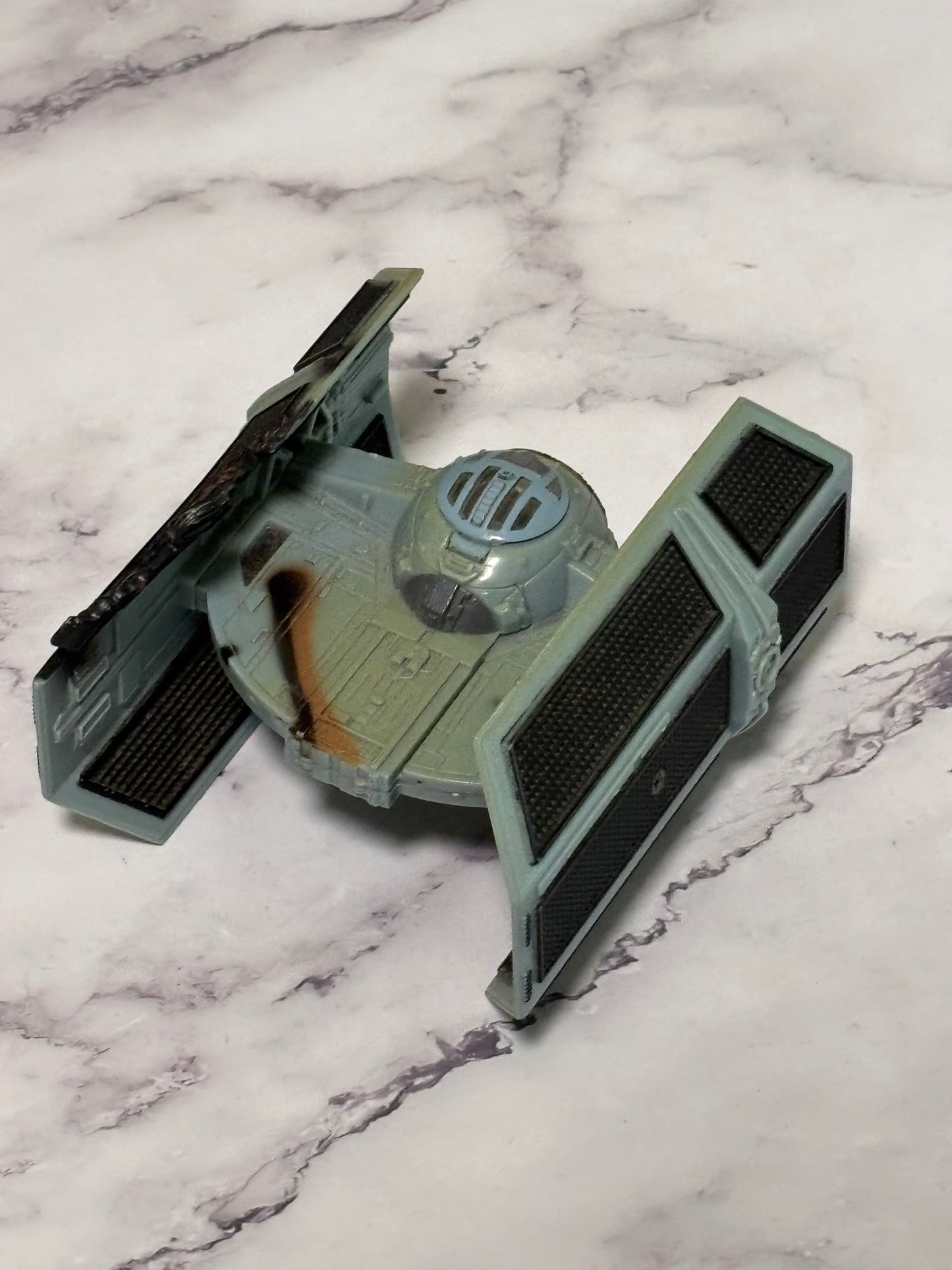 Star Wars Galoob MicroMachines Action Fleet Battle Damaged TIE Advanced X1 Vader