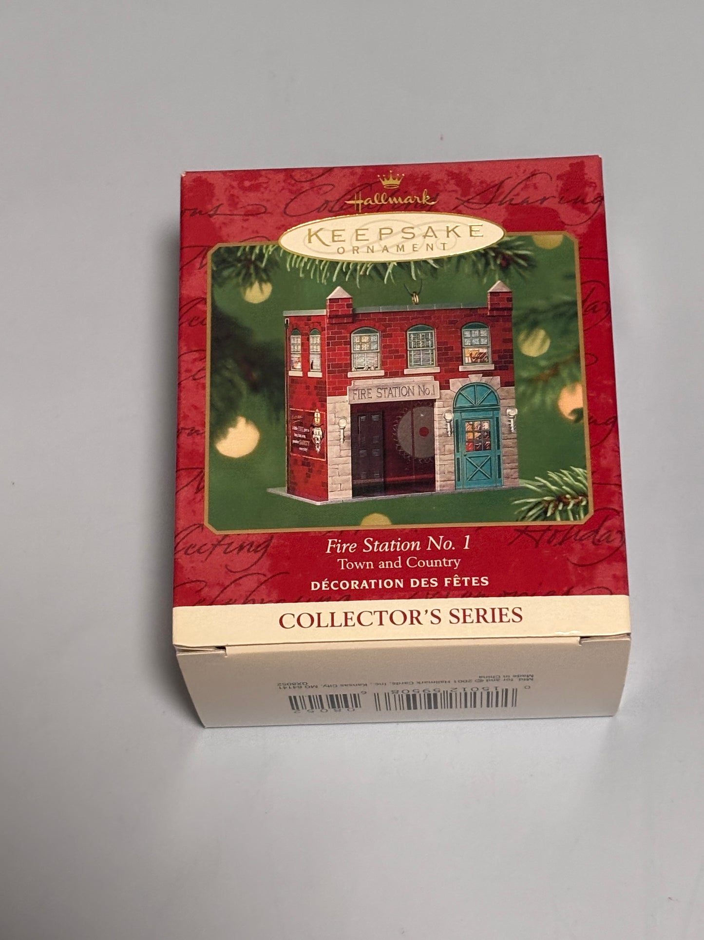 Hallmark Fire Station No. 1 Keepsake Ornament Pressed Tin #3 Town & Country
