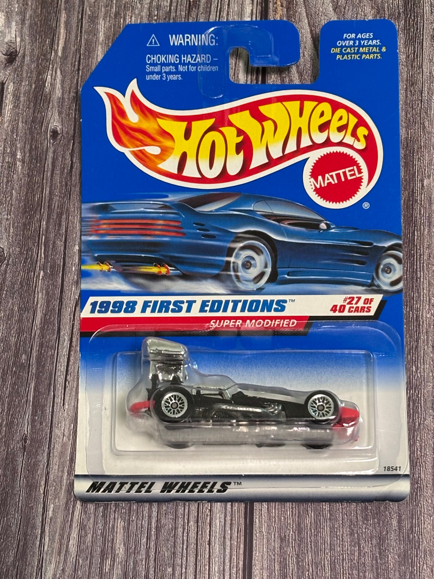 Hot Wheels Super Modified #664 1998 First Editions #27/40 Black w/Chrome Lace