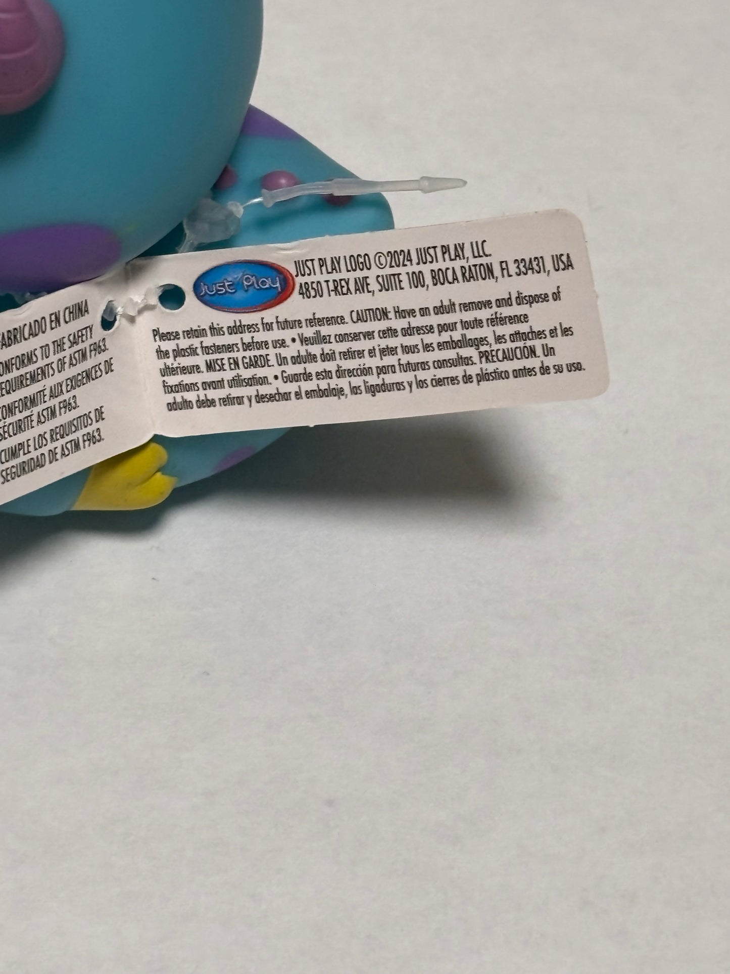 Disney Pixar Just Play 2024 Rubber Duck Duckie 3” Plastic Bath Toy Cruise Jeep Monsters Inc Sully New NWT