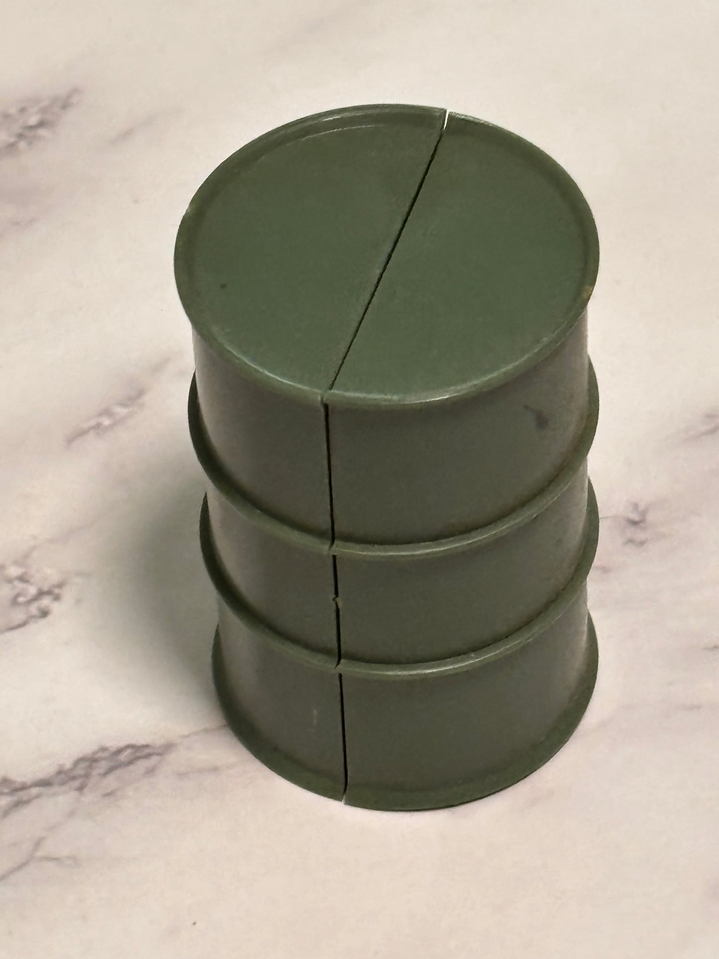 Vintage GI Joe ARAH Cobra 1984 Mortar Defense Unit Fuel Oil Barrel Drum