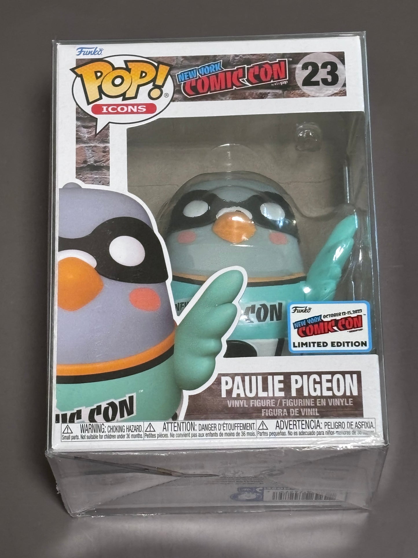 Funko Pop Icons New York Comic Con 2023 #23 Paulie Pigeon - Official Con Sticker