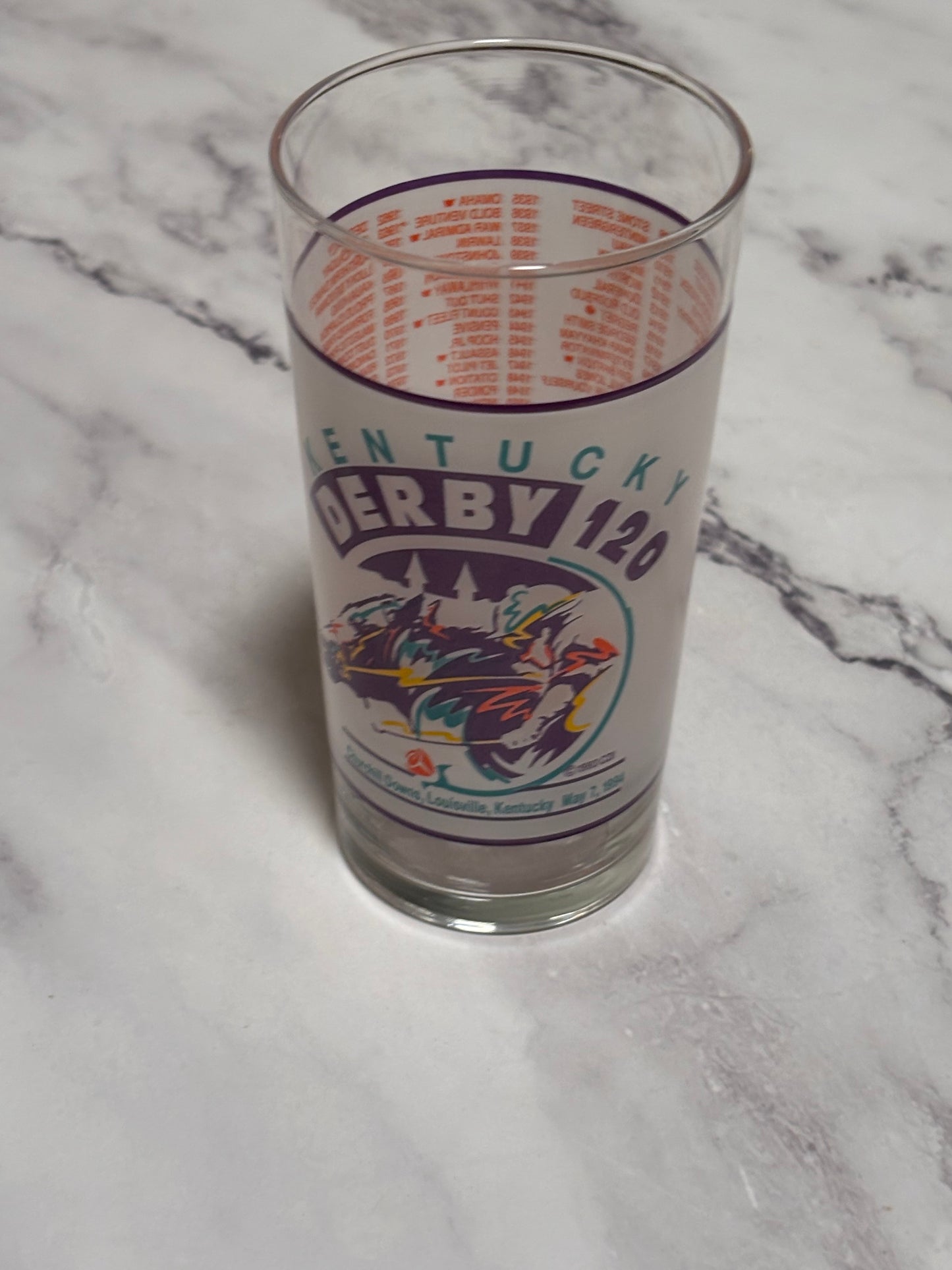 1994 Kentucky Derby Official 120th Churchill Downs Vintage Julep Glass Louisville