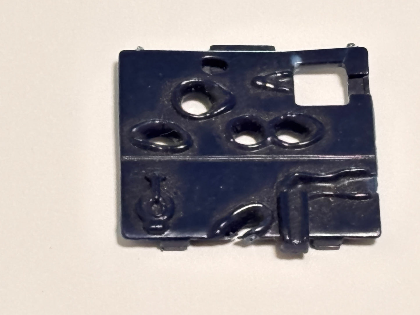 GI JOE 1984 Cobra Rattler Front Forward Engine Cover with Bullet Hole Part
