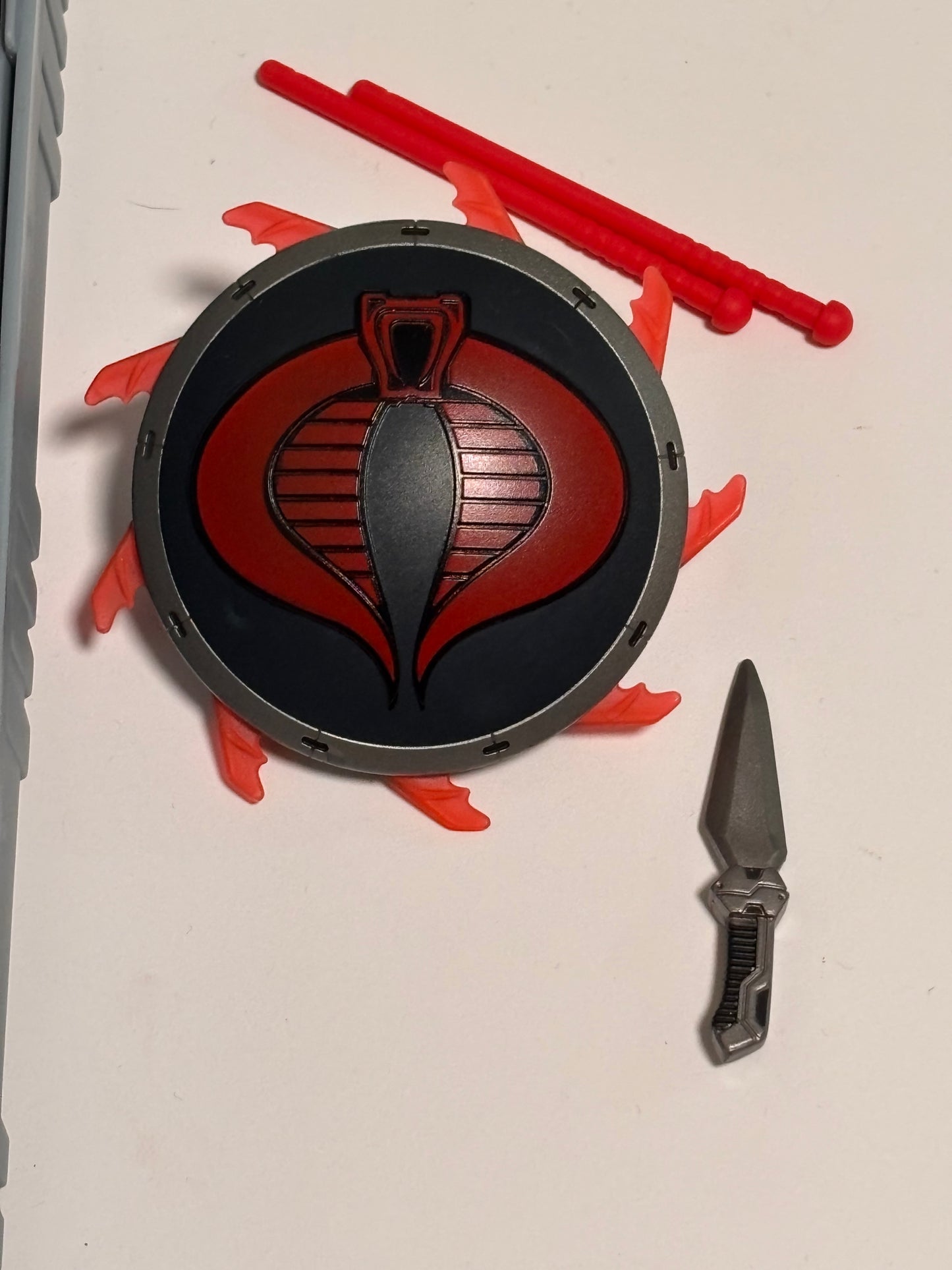 Cobra Commander Fang Blade Staff G.I. Joe Sigma Six 2006 Hasbro 8” Accessories
