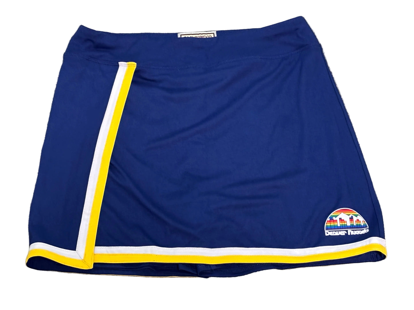 Denver Nuggets Mitchell & Ness NBA HWC Hardwood Classic Navy Blue Shorts Skirt Women’s Medium M NWOT New