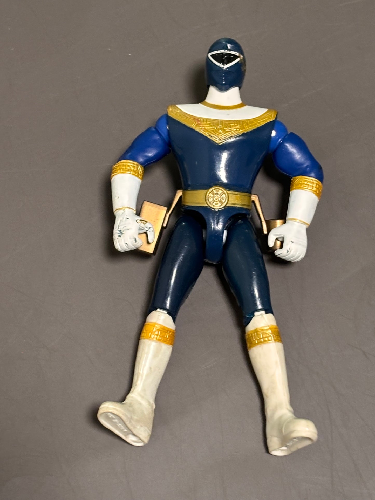 Vintage Power Rangers Zeo 5.5" Blue Ranger Action Figure 1996 Bandai