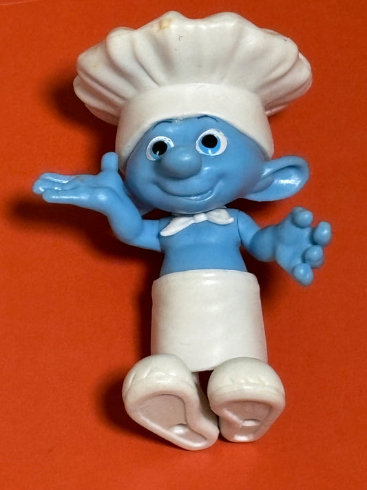 Smurfs 2011 Movie Chef Figure PVC Doll Toys R Us Exclusive Jacks Pacific 3”
