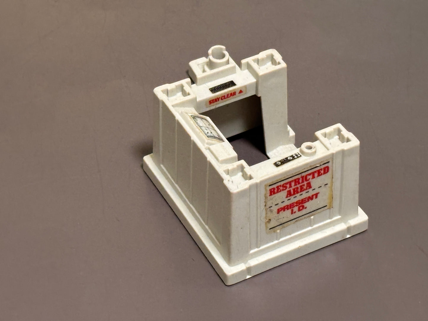 1985 Hasbro G.I. Joe ARAH Check Point Alpha Battle Station Lower Base Vintage Part
