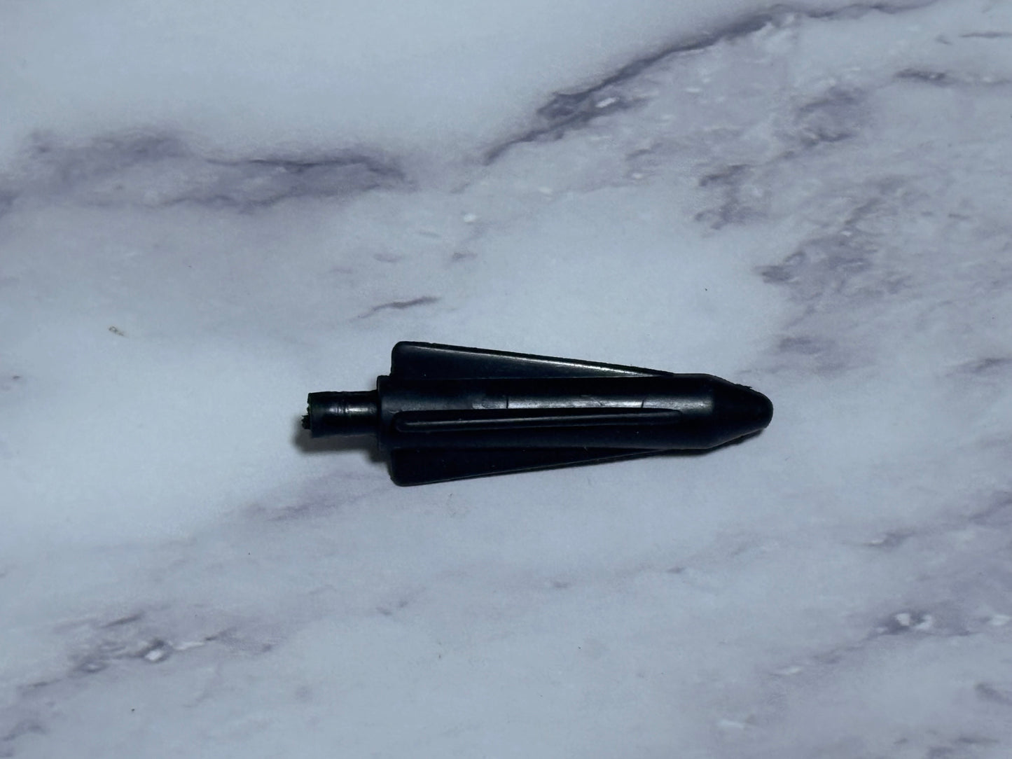 1984 Hasbro GI Joe Cobra Rattler Jet Mini Bomb Black Nose Cone Tip Part
