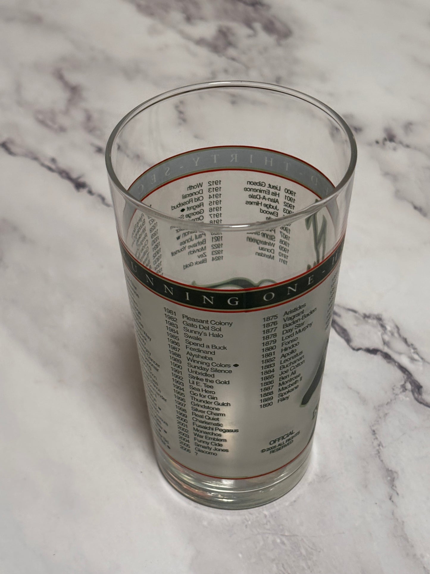 2006 Kentucky Derby Official 132nd Churchill Downs Vintage Julep Glass Louisville