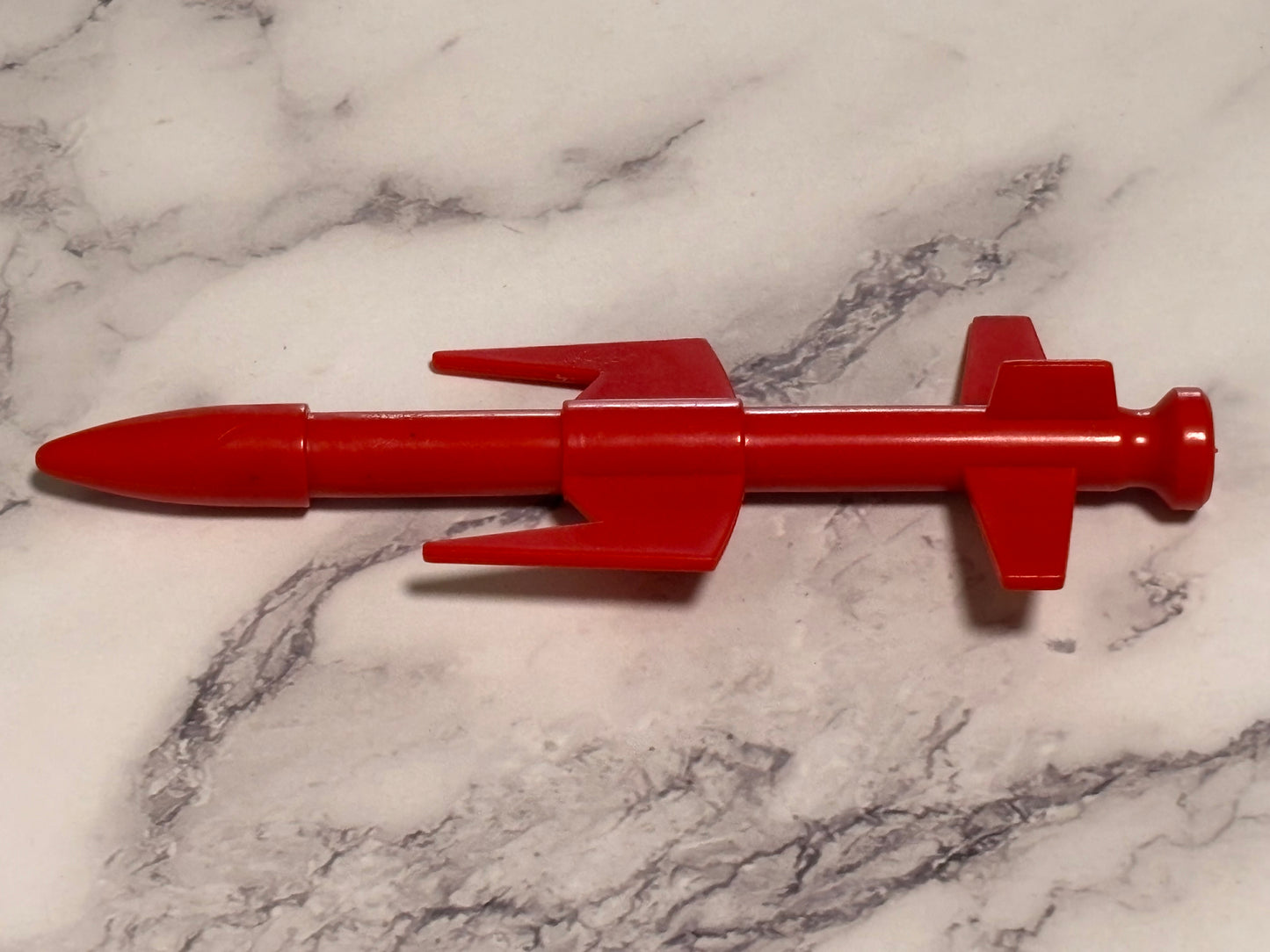 1987 Vtg Gi Joe Mamba Large Helicopter Bomb Missile Jumbo Red Vehicle Part