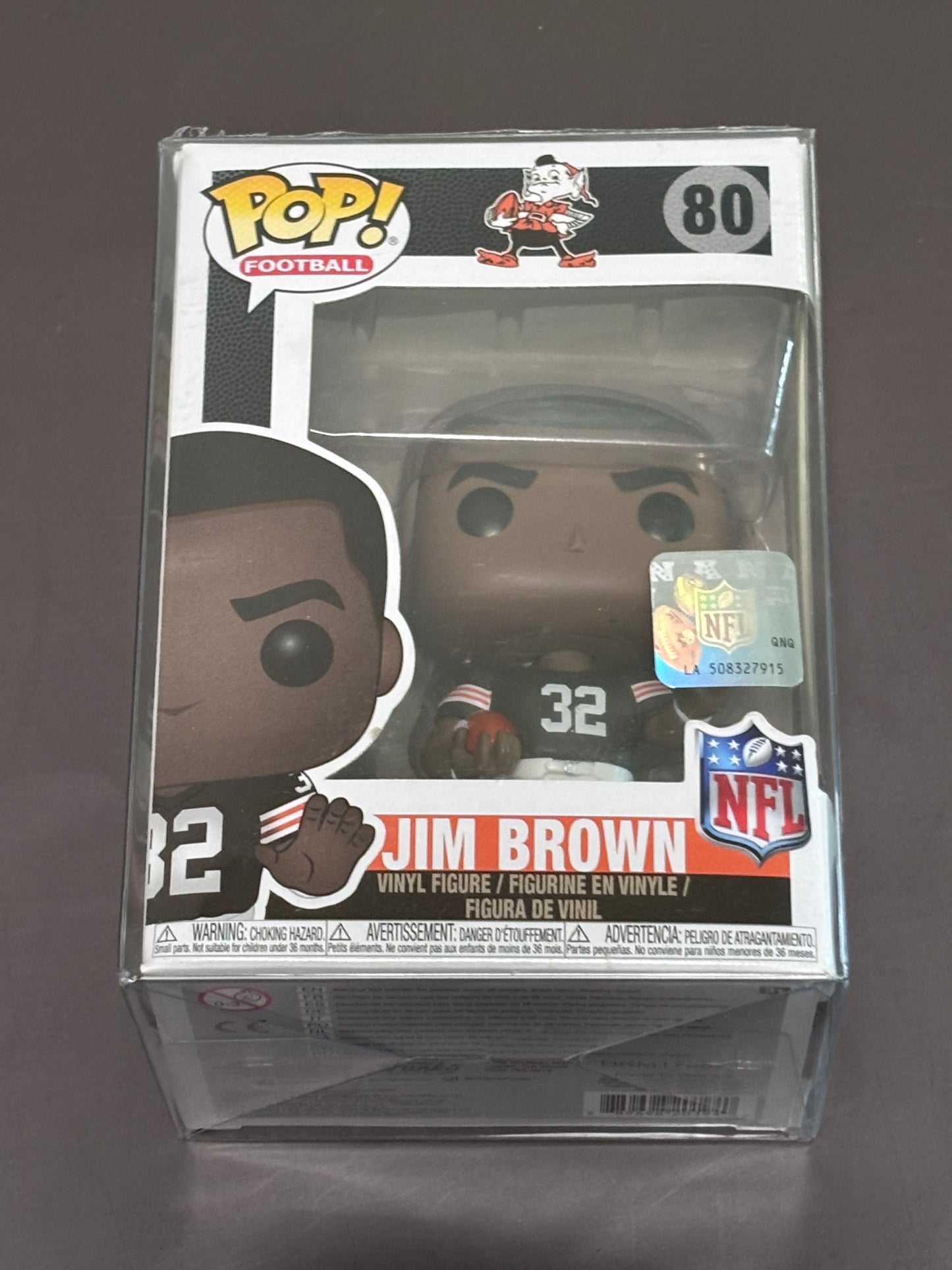 Funko Pop! NFL Jim Brown #80 Football Pop! Vinyl Figure 2017 Sports Collectible