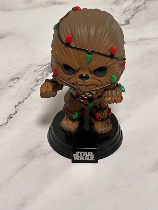Funko Pop! Star Wars Christmas Chewbacca Holiday Lights 278 Vinyl Figure OOB