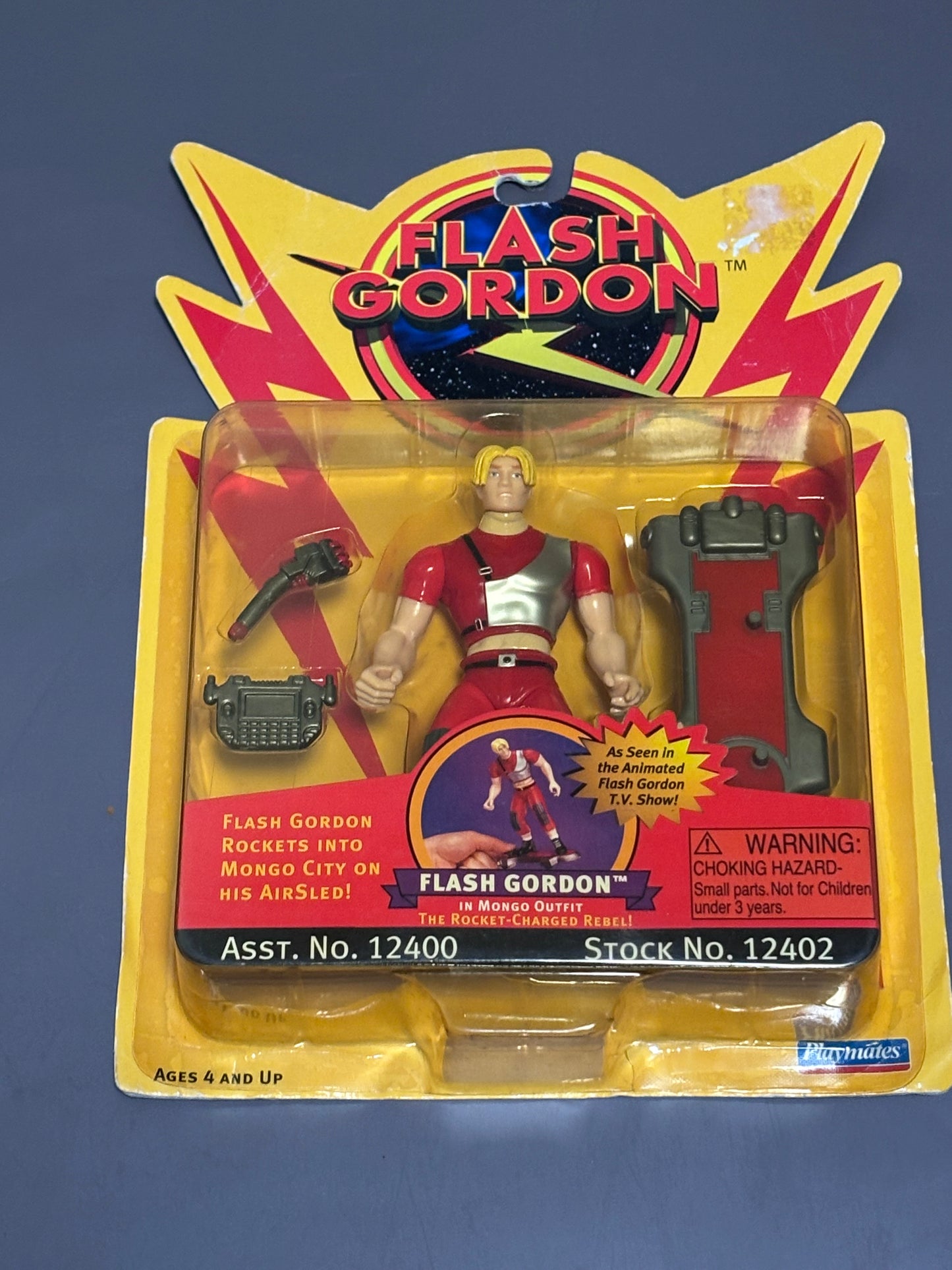 1996 Playmates FLASH GORDON In Mongo Outfit - The Rocket Charged Rebel #12402