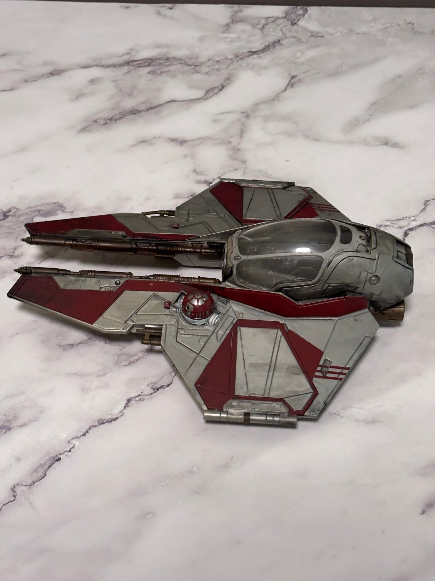 Obi-Wan's Jedi Starfighter STAR WARS Saga Legends 2012 Hasbro 10"  Ship Vehicle Power