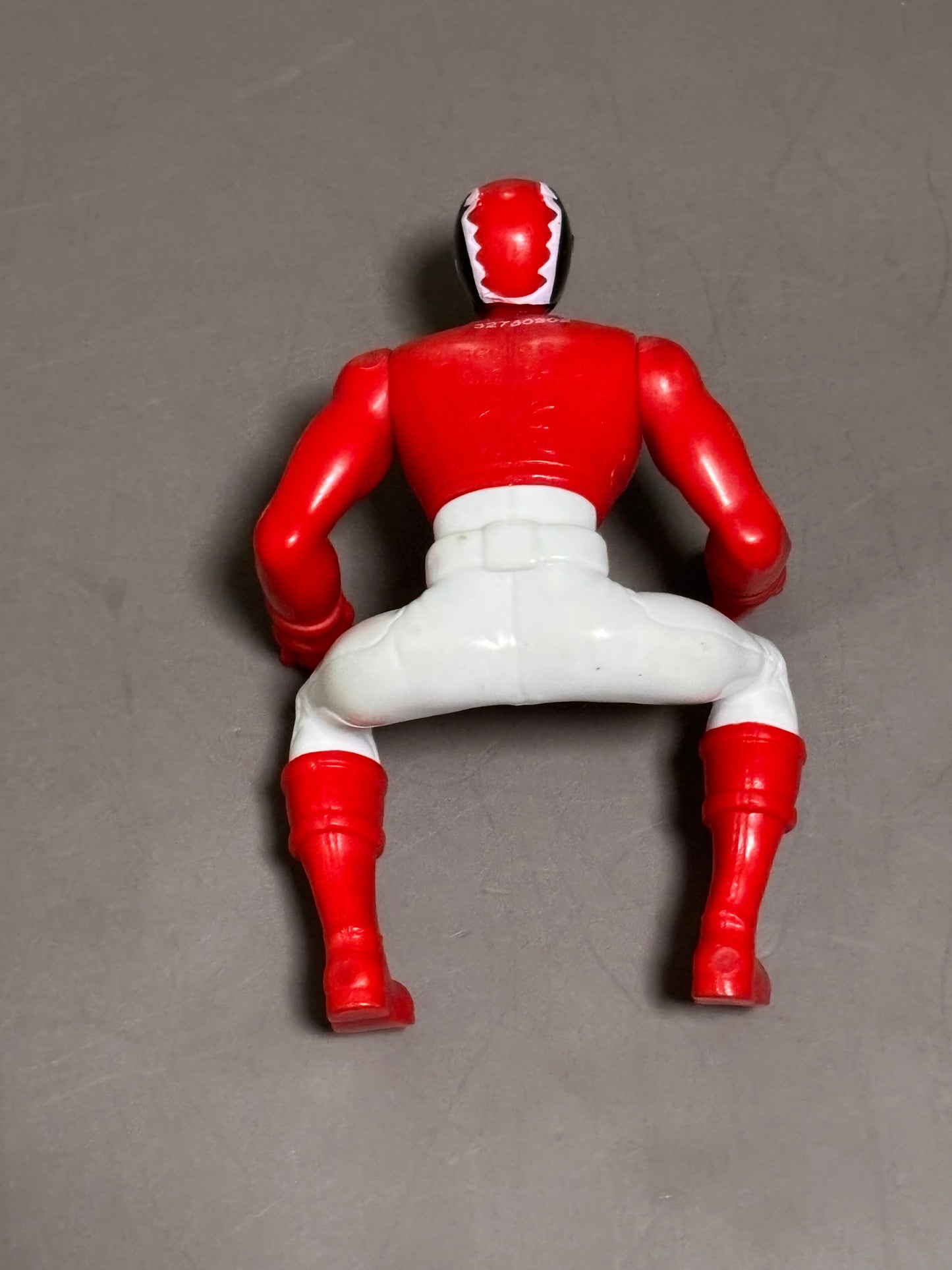 2012 Power Rangers Megaforce Red Ranger Action Figure Sitting Down Position