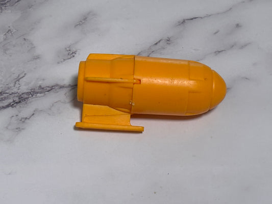 GI Joe General Mortar Shell Bomb Yellow Vehicle Part Piece 1990 Vintage