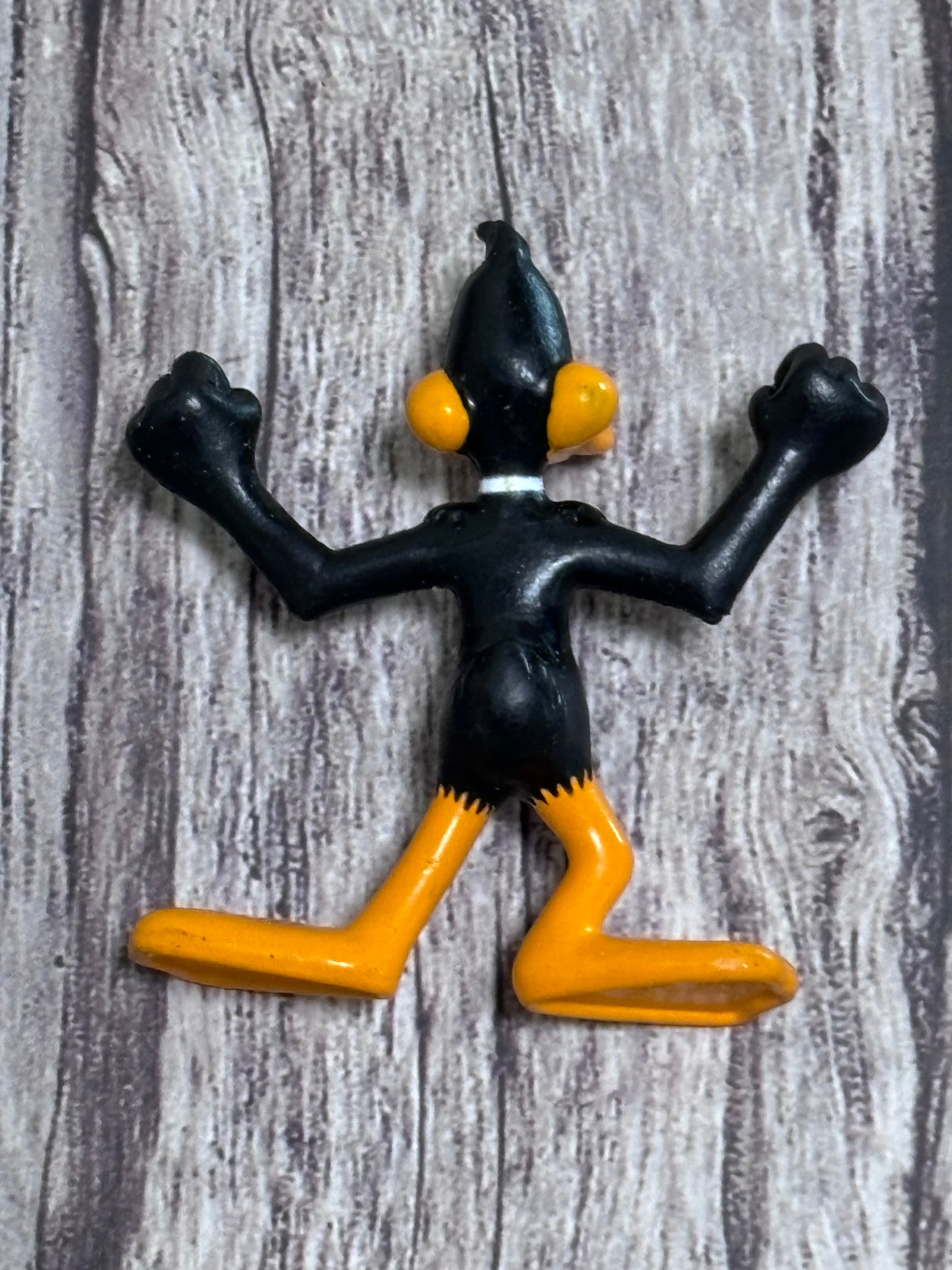 Daffy Duck 3" Figure Warner Brothers WB Vintage 1991 Looney Toons Black Orange