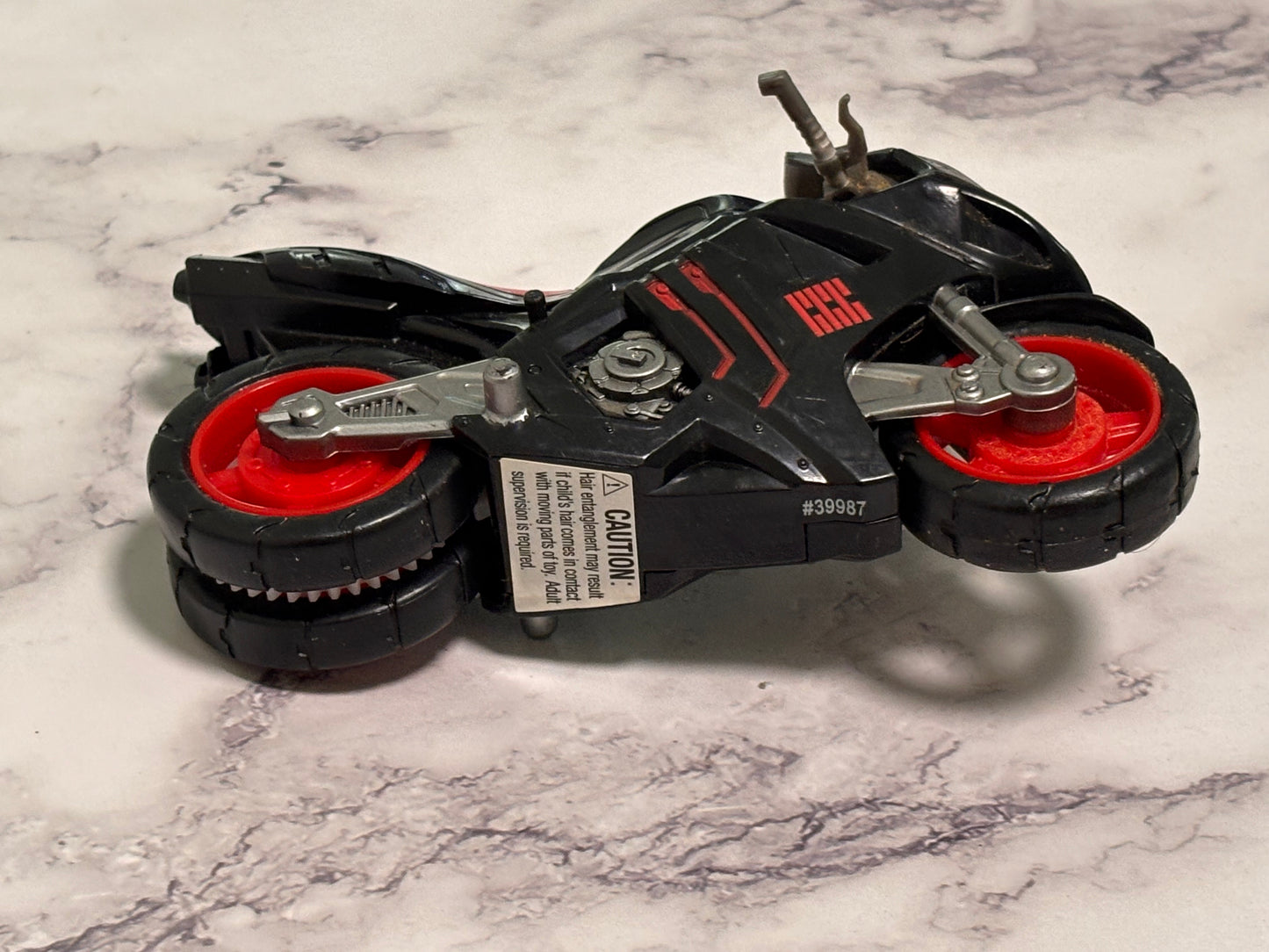 Vintage Harbro GI Joe Retaliation Ninja Speed Motorcycle Cycle Bike 2012 Red