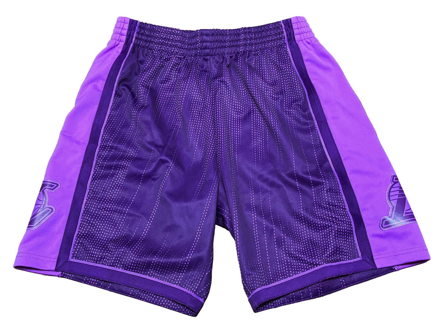 Los Angeles LA Lakers Mitchell & Ness NBA Retro HWC Hardwood Classic Swingman 1996-97 Shorts Monochrome Purple Men’s Large L New NWOT