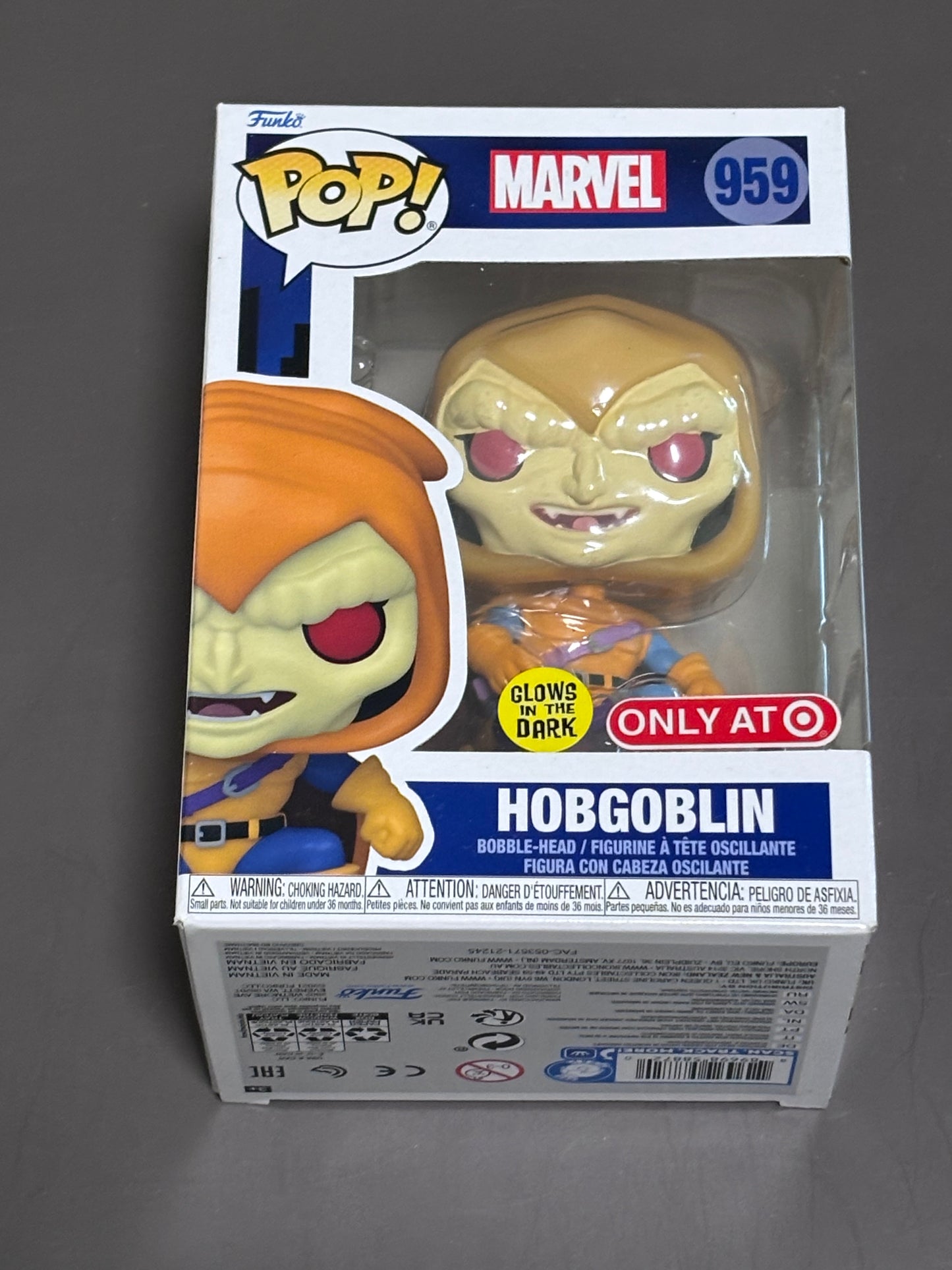 Funko Pop! Marvel 959 Hobgoblin Vinyl Figure Glows In The Dark Target Exclusive