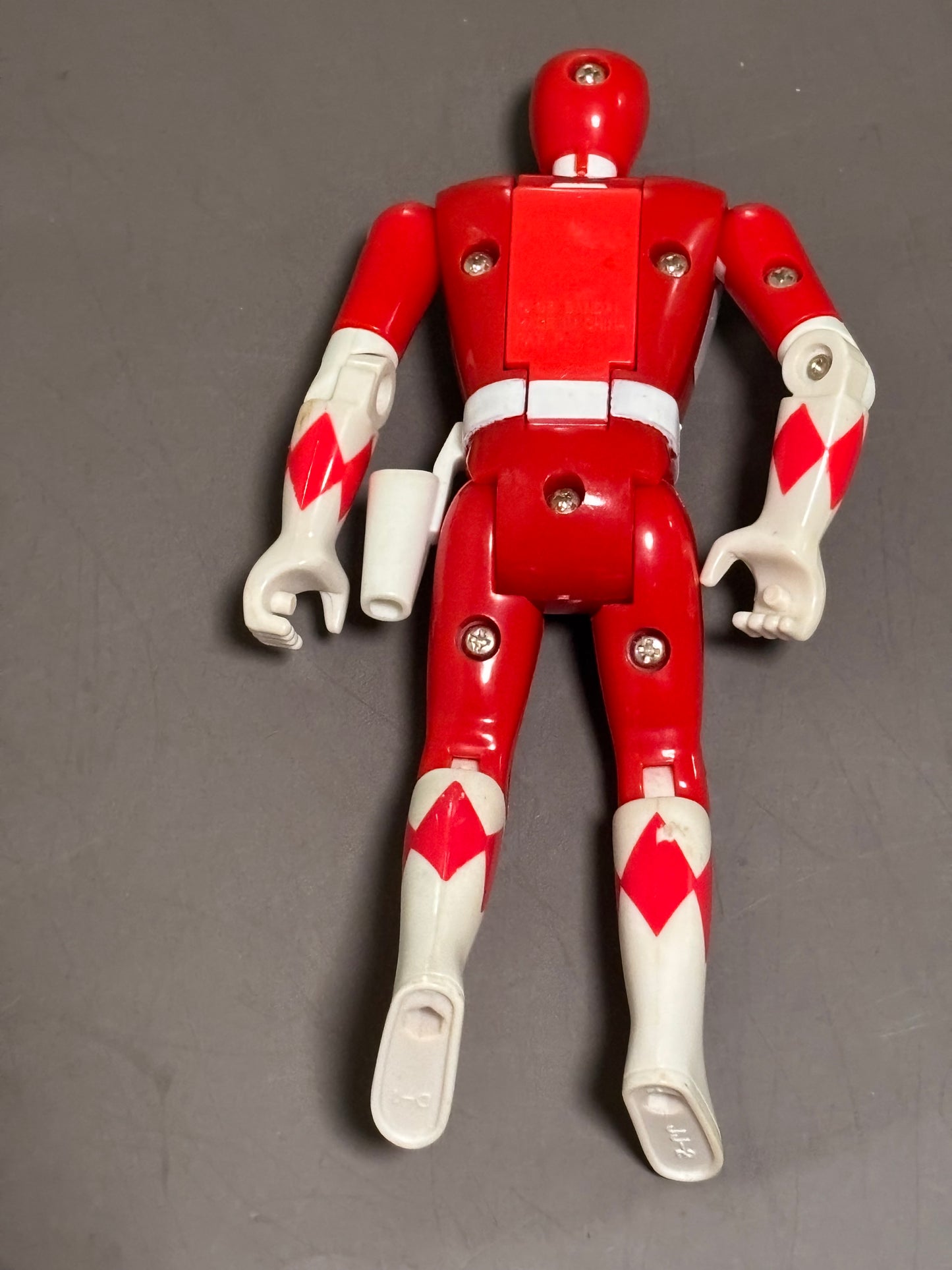 1993 Bandai Mighty Morphin Power Rangers Flip Head Jason Red Ranger Figure 5.5"