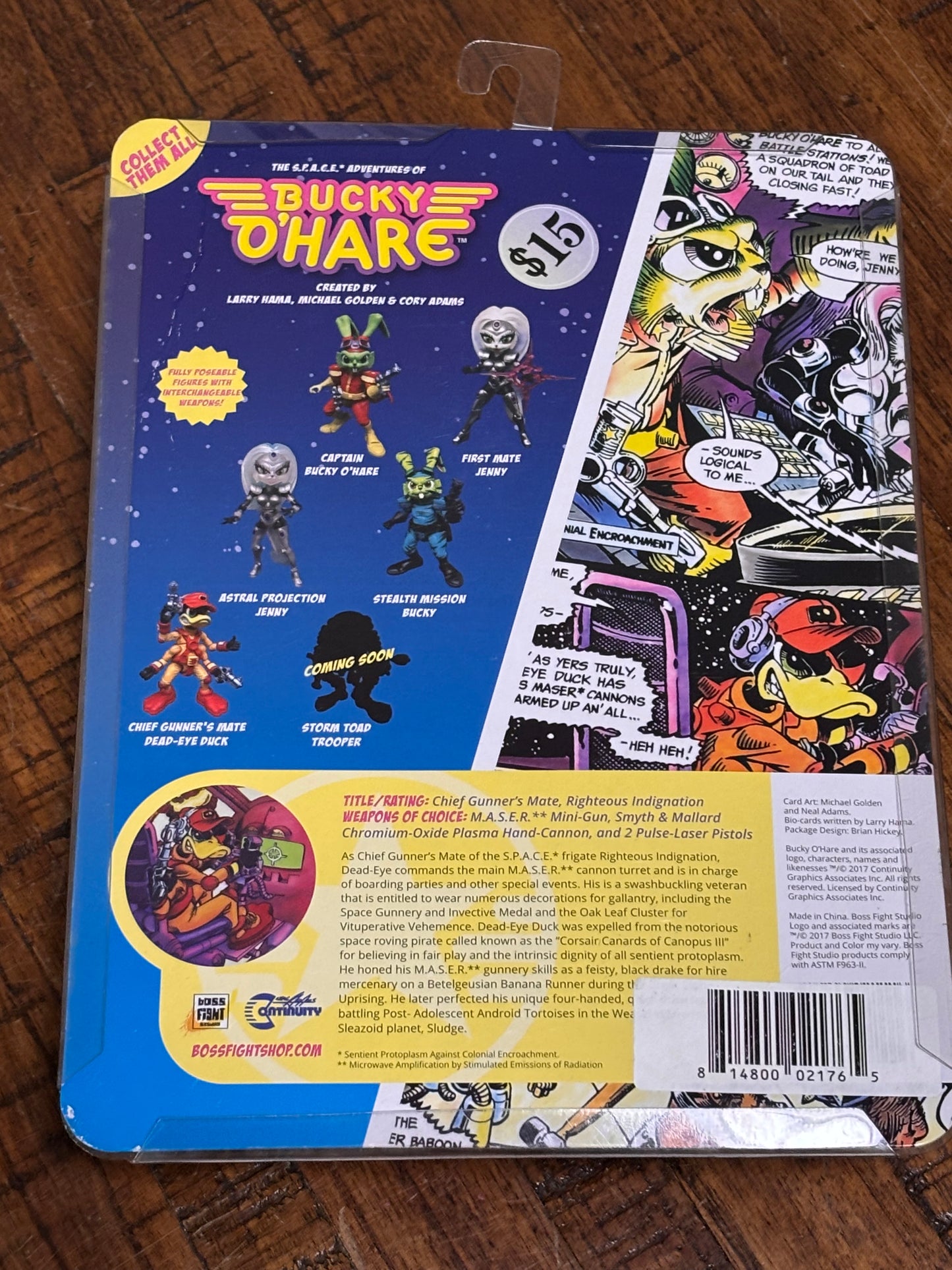 Boss Fight Bucky O'Hare 4.5 In Space Adventure Action Figure 2017 Dead Eye Duck Wave 2 New