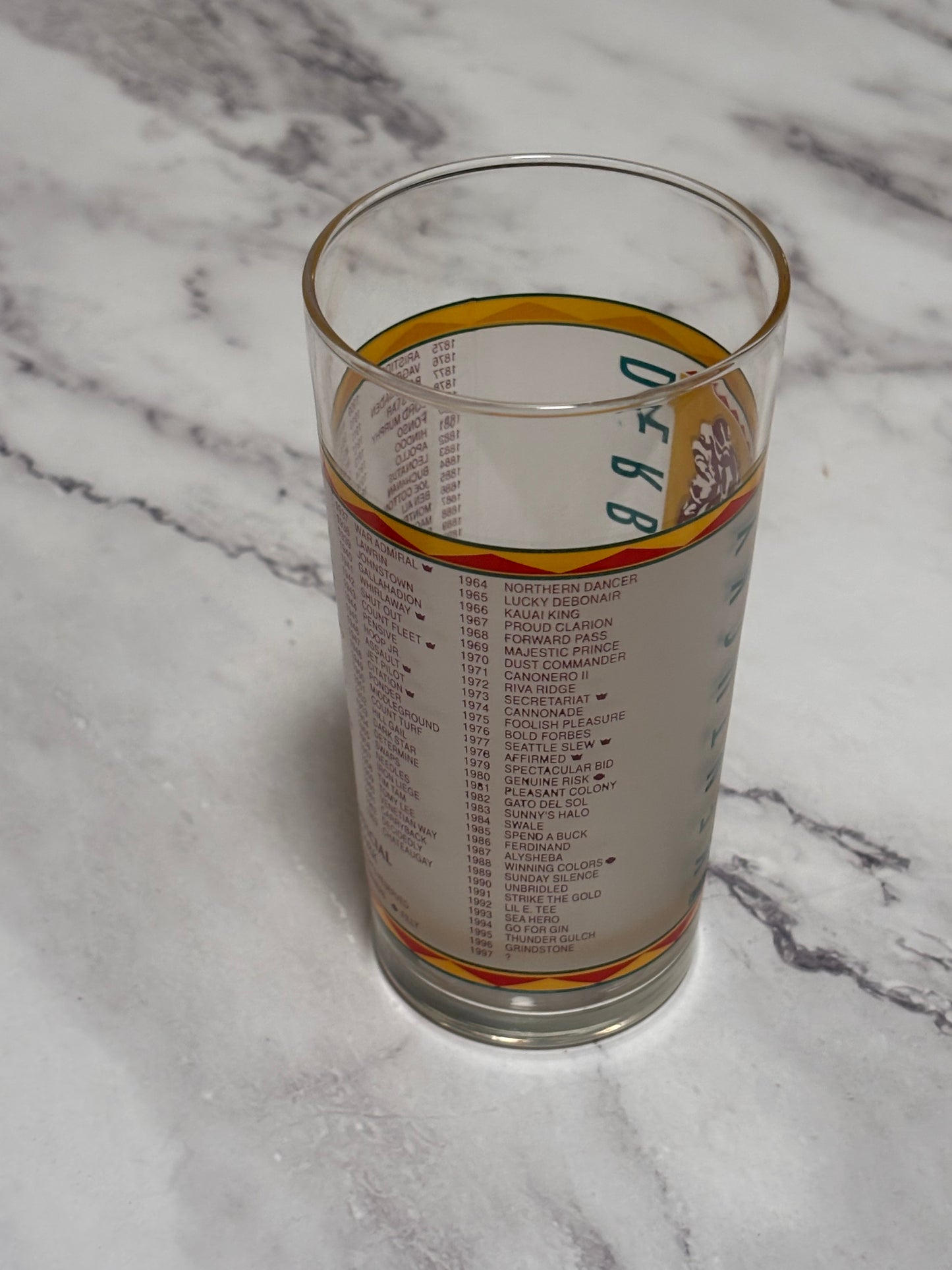 1997 Kentucky Derby Official 123rd Churchill Downs Vintage Julep Glass Louisville