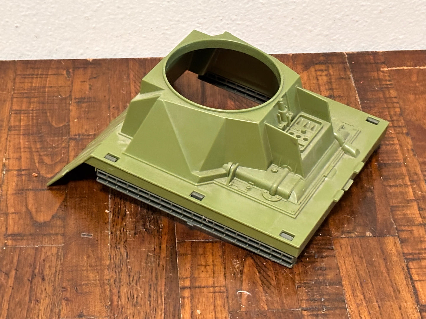 Vintage GI Joe Rolling Thunder Turret Base Support Original 1988 Vehicle Green